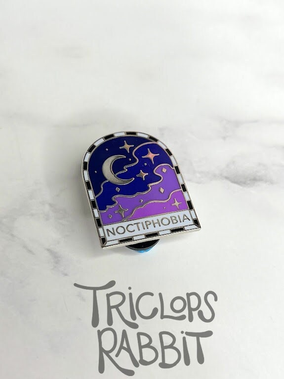 Noctiphobia Enamel Pin