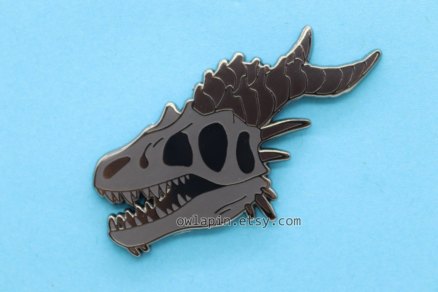 Dragon Skull Enamel Pin