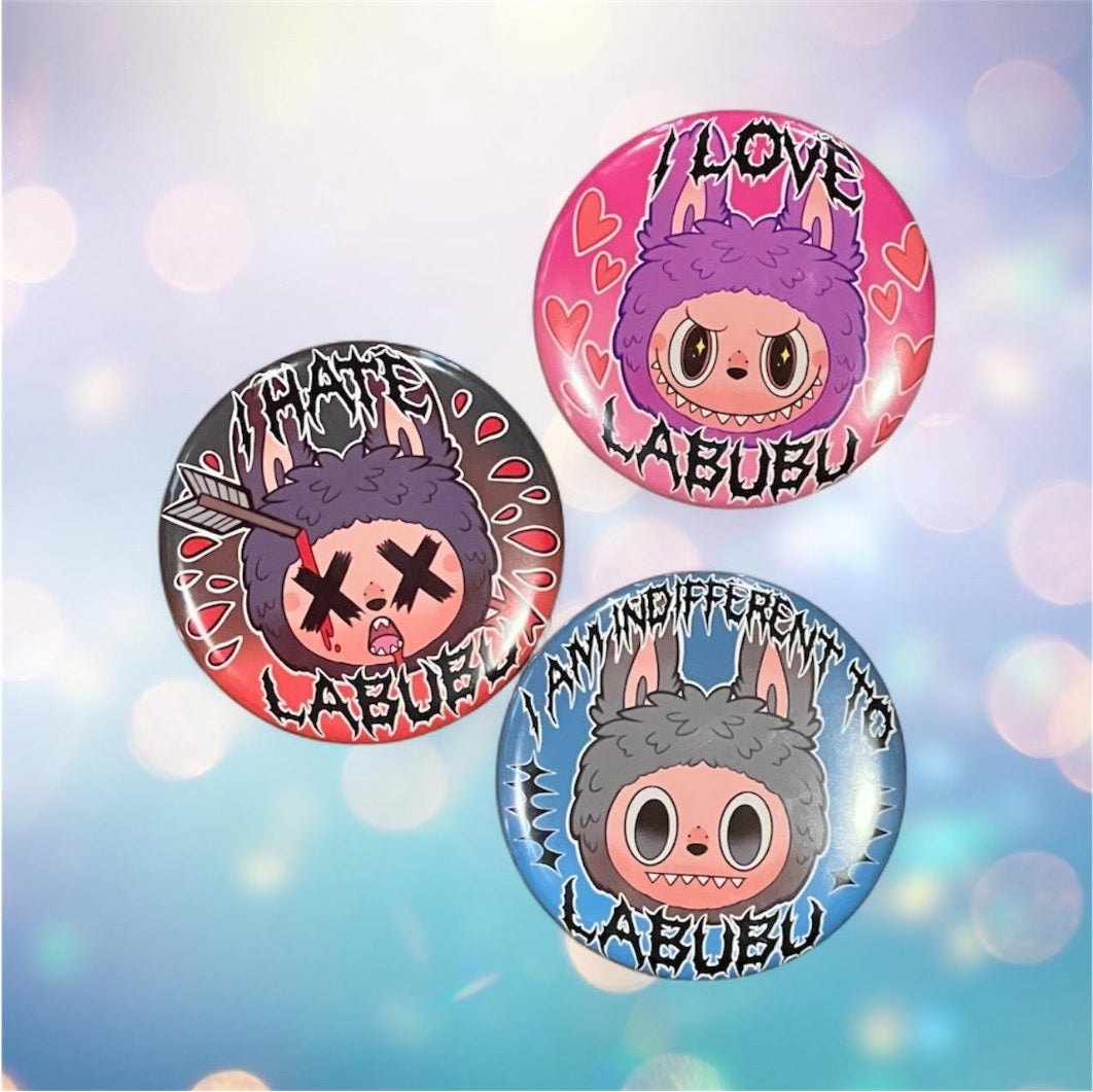 I Love/Hate Lafufu 2" Button