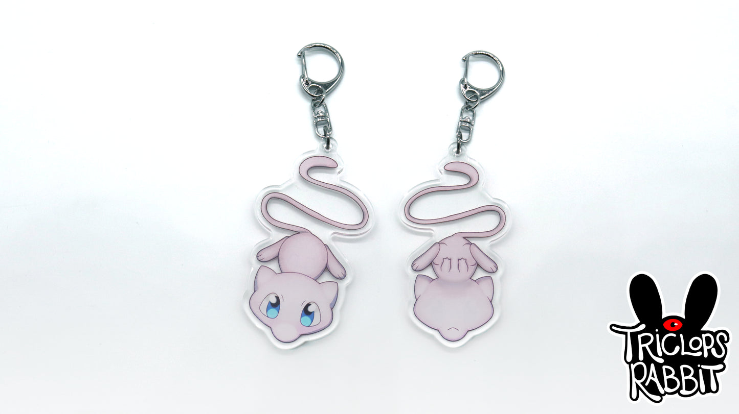 Psychic Pink Cat Keychain- Cute Paws