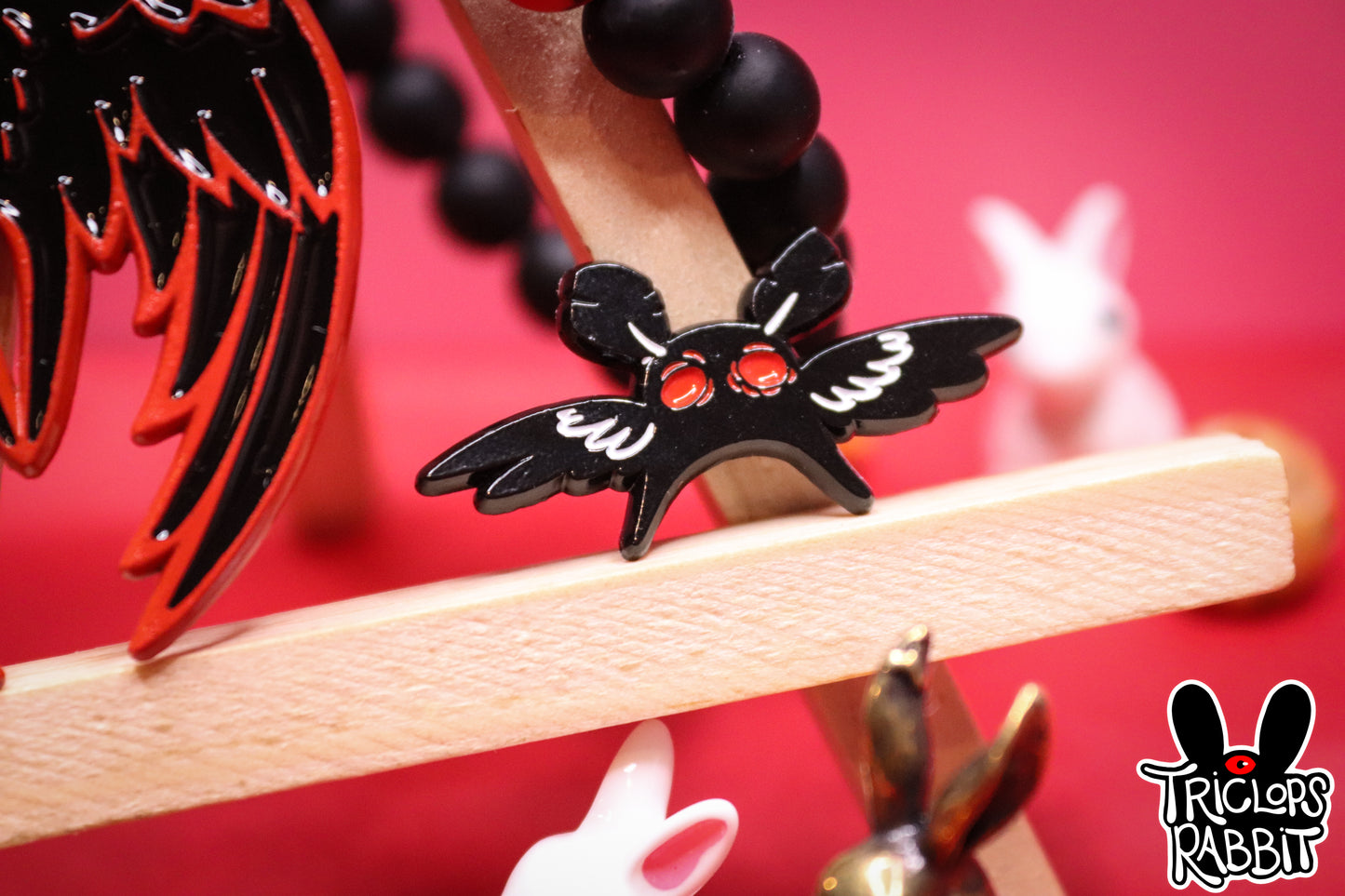 Mothman Enamel Pins