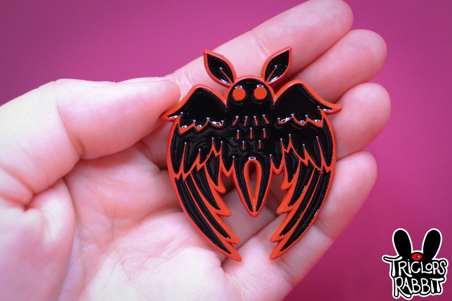 Mothman Enamel Pins