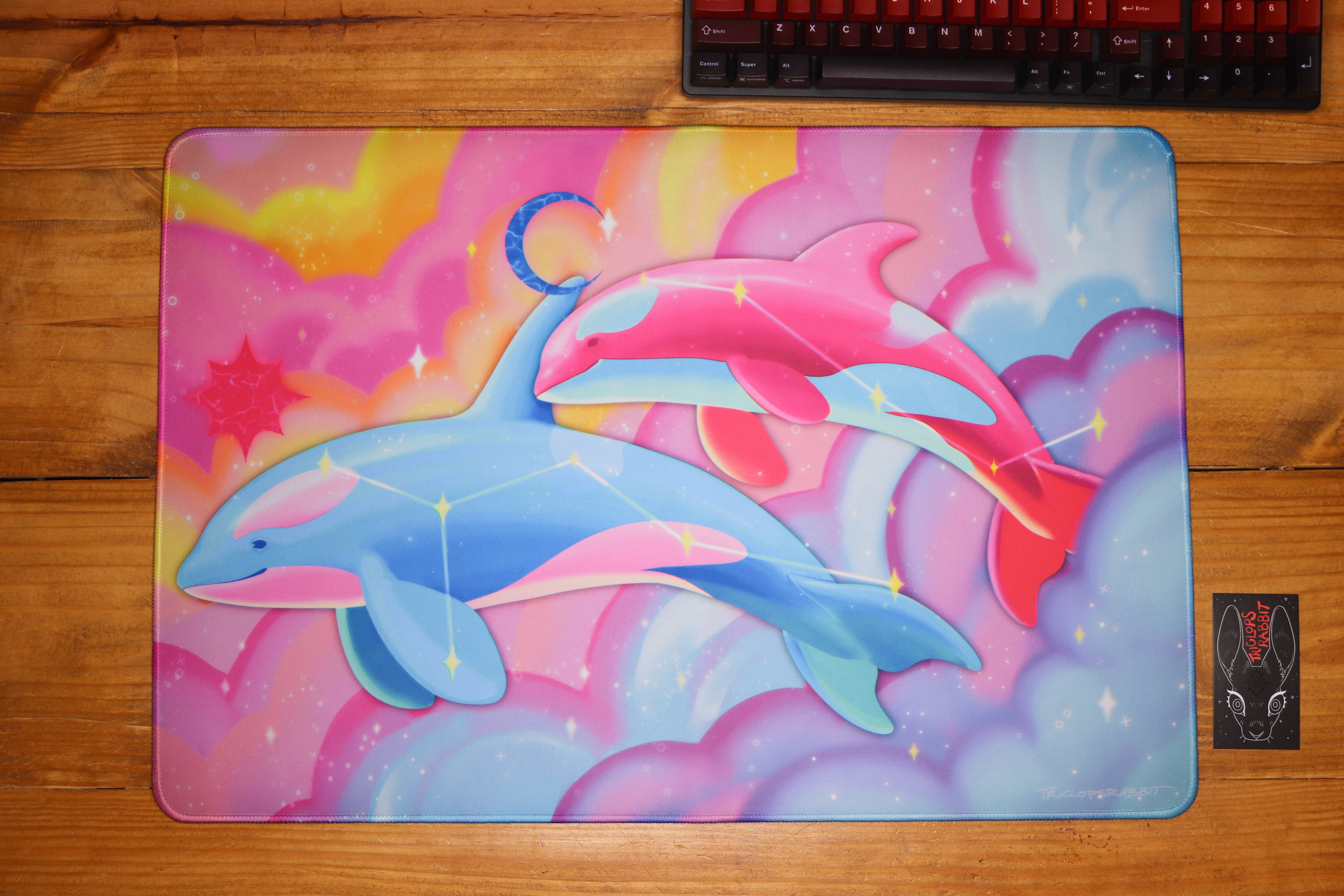 Orcas Desk Mat – Triclops Rabbit