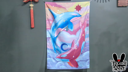 Star and Moon - Orca Tapestry