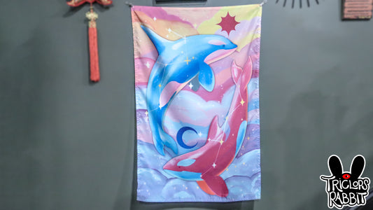 Star and Moon - Orca Tapestry