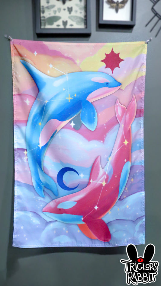 Star and Moon - Orca Tapestry